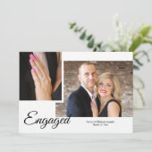 Ankündigung der Verlobung von Skript-Foto anzeigen (Stehend Vorderseite)