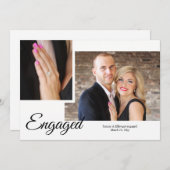 Ankündigung der Verlobung von Skript-Foto anzeigen (Vorne/Hinten)