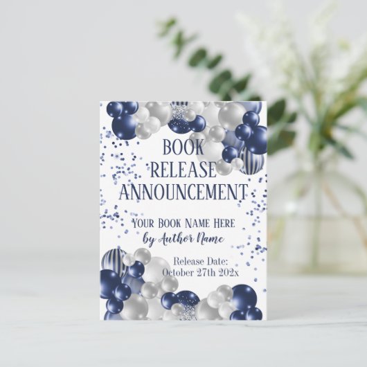 Ankündigung der Veröffentlichung Postkarte (Stehend Vorderseite)