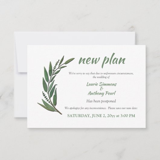 Ankündigung der Verzögerung (Vorderseite)