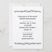 Ankündigung der Vintagen Fotovorlage für die Famil (Rückseite)