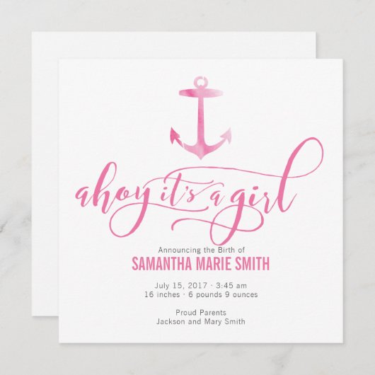 Ankündigung der Wasserfarben-Kindermädchen (Vorne/Hinten)