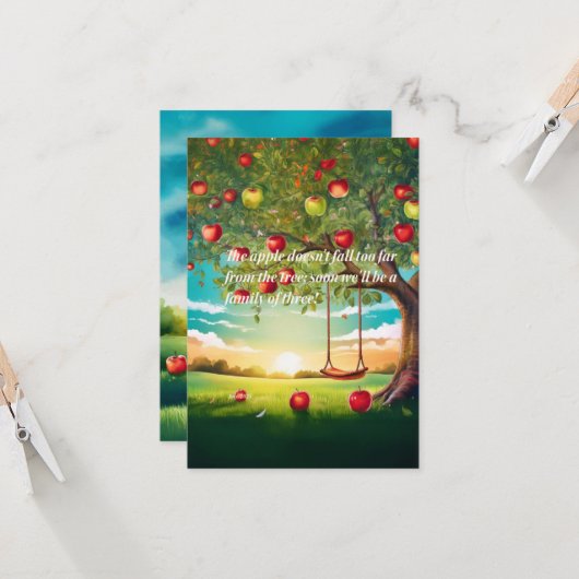 Ankündigung der Watercolor-Schwangerschaft (Vorderseite/Rückseite Beispiel)