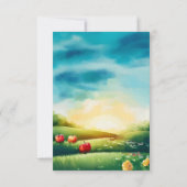 Ankündigung der Watercolor-Schwangerschaft (Rückseite)