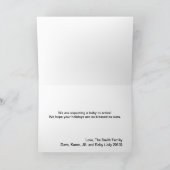 Ankündigung der Weihnachtskarte (Innenseite)