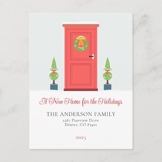 Ankündigung der Weihnachtsreise Neue Zuhause Postk (Vorderseite)