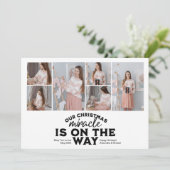 Ankündigung der Weihnachtsschwangerschaft für mehr (Stehend Vorderseite)