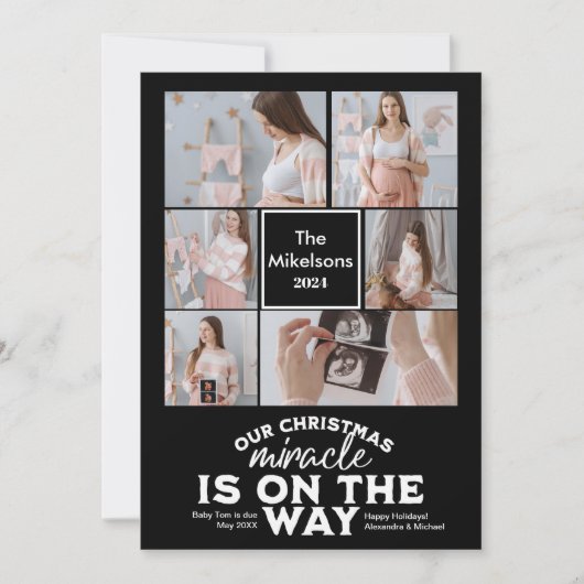 Ankündigung der Weihnachtsschwangerschaft für mehr (Vorderseite)