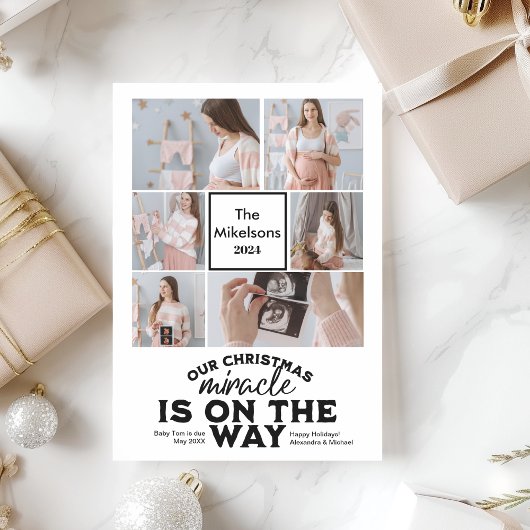 Ankündigung der Weihnachtsschwangerschaft für mehr