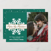 Ankündigung der Weihnachtsschwangerschaft im Grüne (Vorne/Hinten)