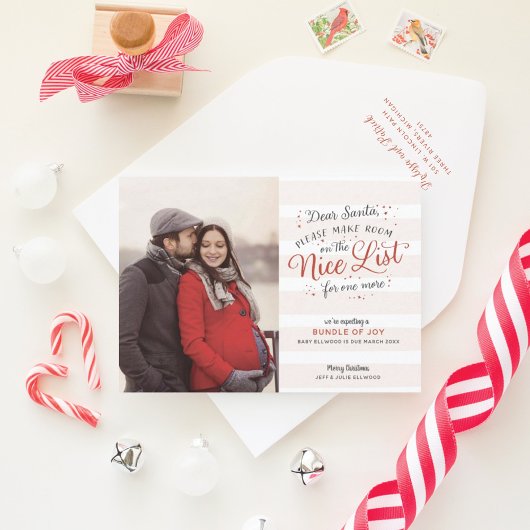 Ankündigung der Weihnachtsschwangerschaft in Nizza