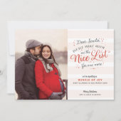 Ankündigung der Weihnachtsschwangerschaft in Nizza (Vorderseite)