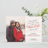 Ankündigung der Weihnachtsschwangerschaft in Nizza (Stehend Vorderseite)