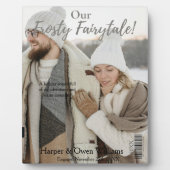 Ankündigung der Weihnachtszeitschrift Cover Verlob Fotoplatte (Vorderseite)