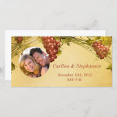 Ankündigung der Weinbauhochzeit Foto (Vorne/Hinten)