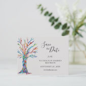 Ankündigung der Wiedersehen-Familie mit farbigen B (Stehend Vorderseite)