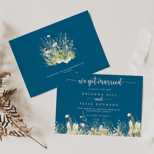 Ankündigung der Wildblume der Marine Green Boho