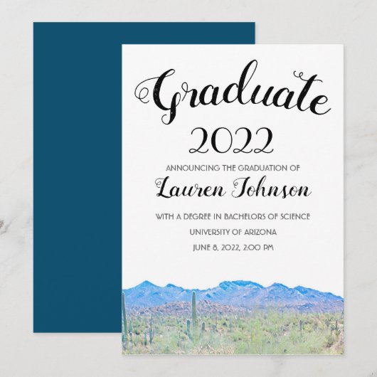 Ankündigung der Wüste von Arizona (Vorne/Hinten)