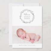 Ankündigung der zarten Blumengeburt (Vorderseite)