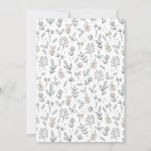 Ankündigung der zarten Blumengeburt (Rückseite)