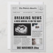 Ankündigung der Zeitung Baby Reveal Schwangerschaf (Vorderseite)