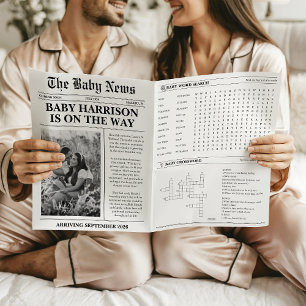 Ankündigung der Zeitung Baby Reveal Schwangerschaf