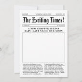 Ankündigung der Zeitungsschwangerschaft (Vorderseite)