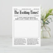 Ankündigung der Zeitungsschwangerschaft (Stehend Vorderseite)