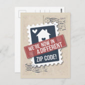 Ankündigung der Zuhause-Bewegung Postkarte (Vorne/Hinten)