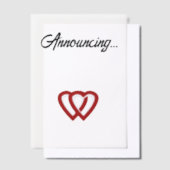 Ankündigung der zweiherzigen Verlobung (Versetzt)