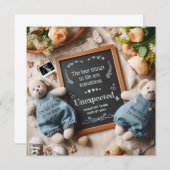 Ankündigung der Zwillingsschwangerschaft | bearbei (Vorne/Hinten)