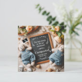 Ankündigung der Zwillingsschwangerschaft | bearbei (Stehend Vorderseite)