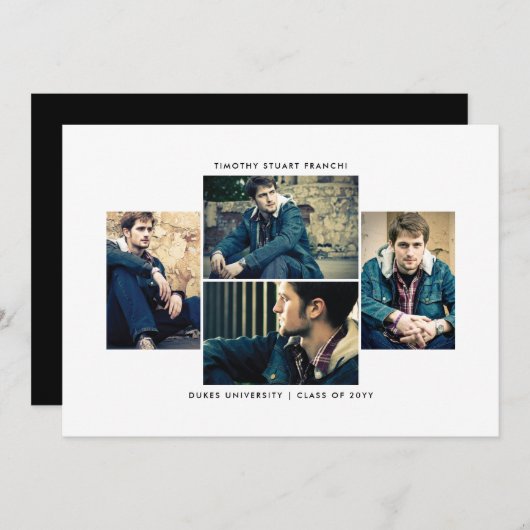 Ankündigung des 4-Foto-Abschlusses (Vorne/Hinten)