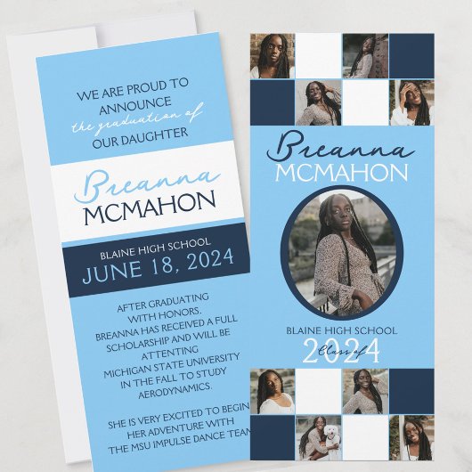 Ankündigung des 9-Foto-Abschlusses von Baby Blue &