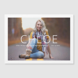 Ankündigung des Abschlüsse für magnetisches Foto