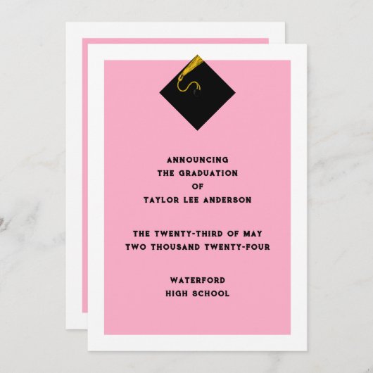 Ankündigung des Abschlusses (Vorne/Hinten)