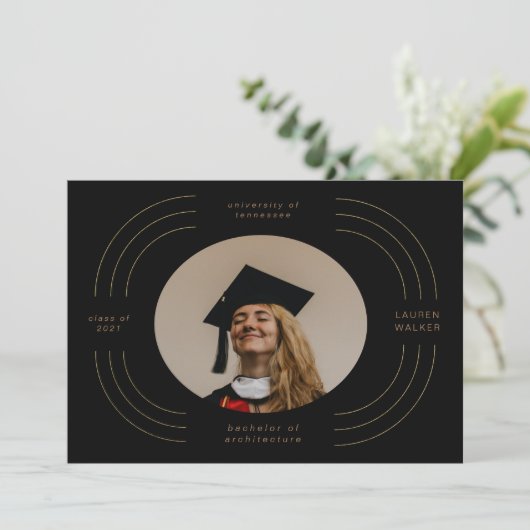 Ankündigung des Abschlusses (Stehend Vorderseite)