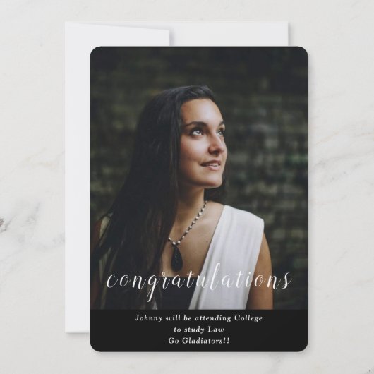 Ankündigung des Abschlusses (Rückseite)