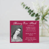 Ankündigung des Abschlusses (Stehend Vorderseite)