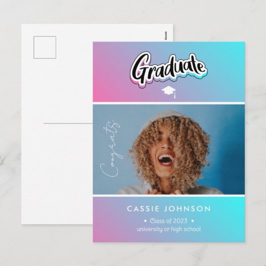 Ankündigung des Abschlusses (Vorne/Hinten)