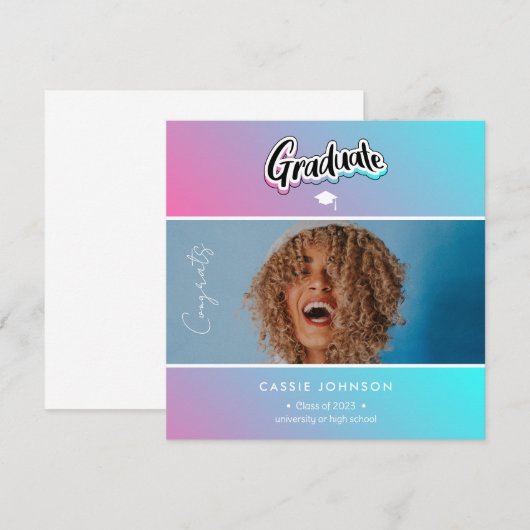 Ankündigung des Abschlusses (Vorne/Hinten)