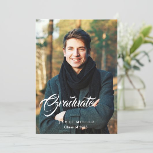 Ankündigung des Abschlusses (Stehend Vorderseite)