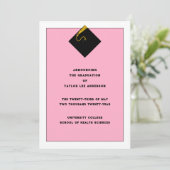 Ankündigung des Abschlusses (Stehend Vorderseite)