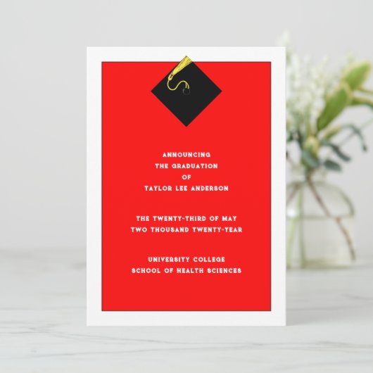 Ankündigung des Abschlusses (Stehend Vorderseite)