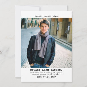 Ankündigung des Abschlusses alter Schreibmaschine.