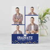 Ankündigung des Abschlusses an der High School 4 F (Stehend Vorderseite)