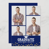 Ankündigung des Abschlusses an der High School 4 F (Vorne/Hinten)