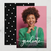 Ankündigung des Abschlusses an der High School Ein (Vorne/Hinten)