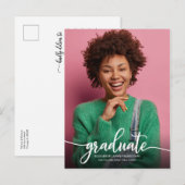 Ankündigung des Abschlusses an der High School Ein Postkarte (Vorne/Hinten)