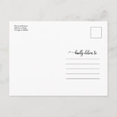 Ankündigung des Abschlusses an der High School Ein Postkarte (Rückseite)